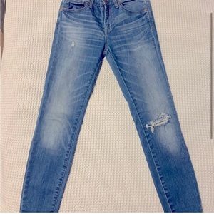 9” rise high rise skinny denim